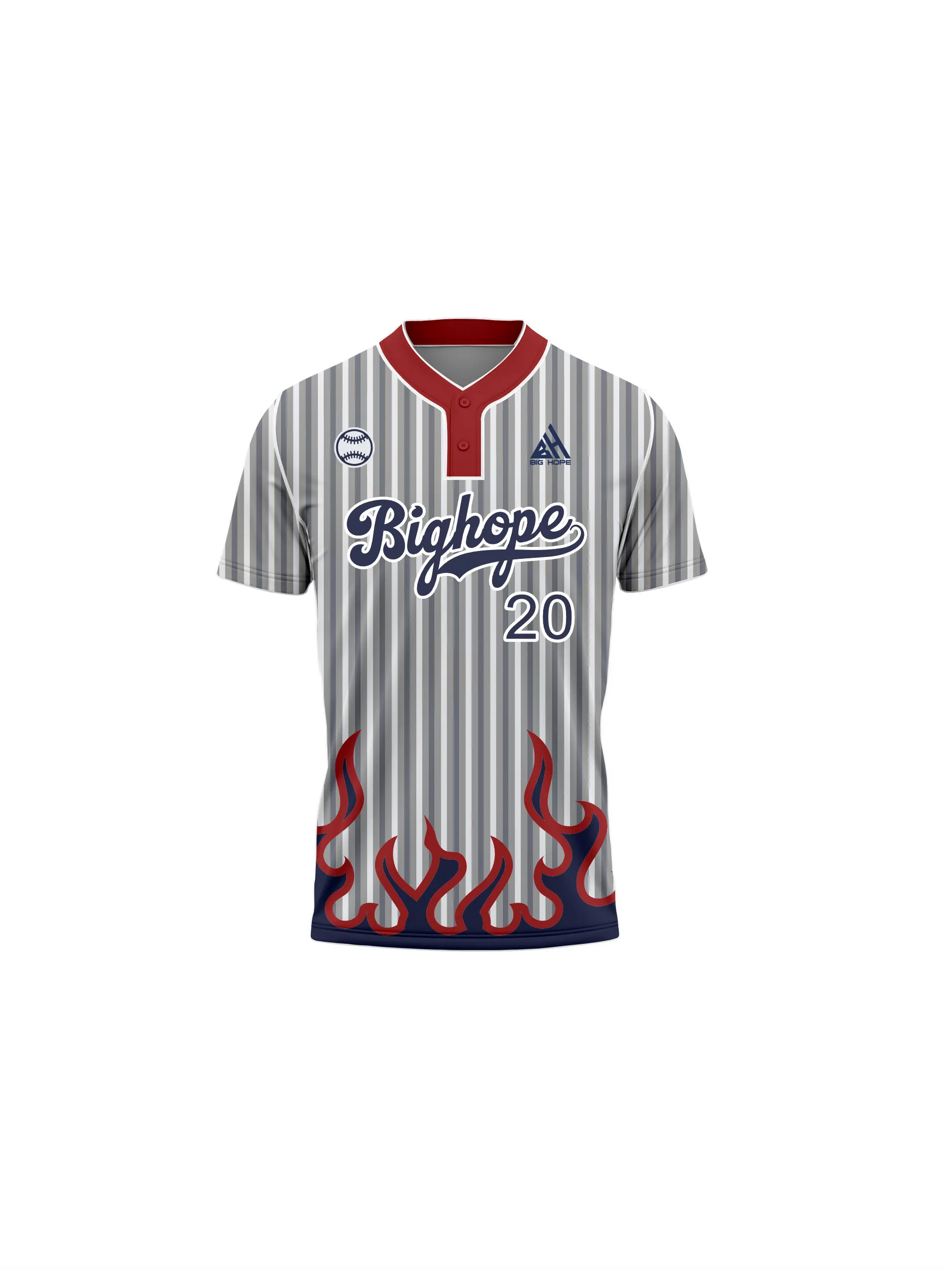 2-Button Baseball Jerseys - Image 3